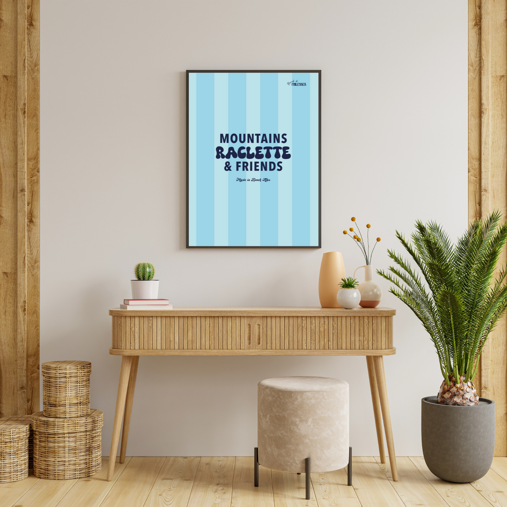 AFFICHE - MOUNTAINS RACLETTE & FRIENDS