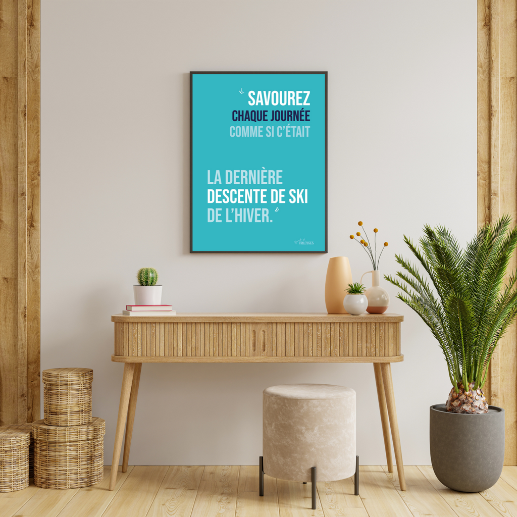 AFFICHE - LA DERNIÈRE DESCENTE DE L'HIVER