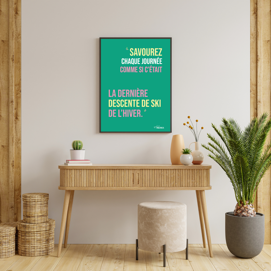AFFICHE - LA DERNIÈRE DESCENTE DE L'HIVER