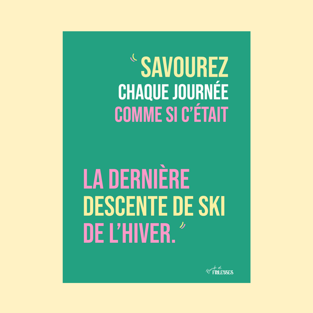 AFFICHE - LA DERNIÈRE DESCENTE DE L'HIVER