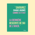AFFICHE - LA DERNIÈRE DESCENTE DE L'HIVER