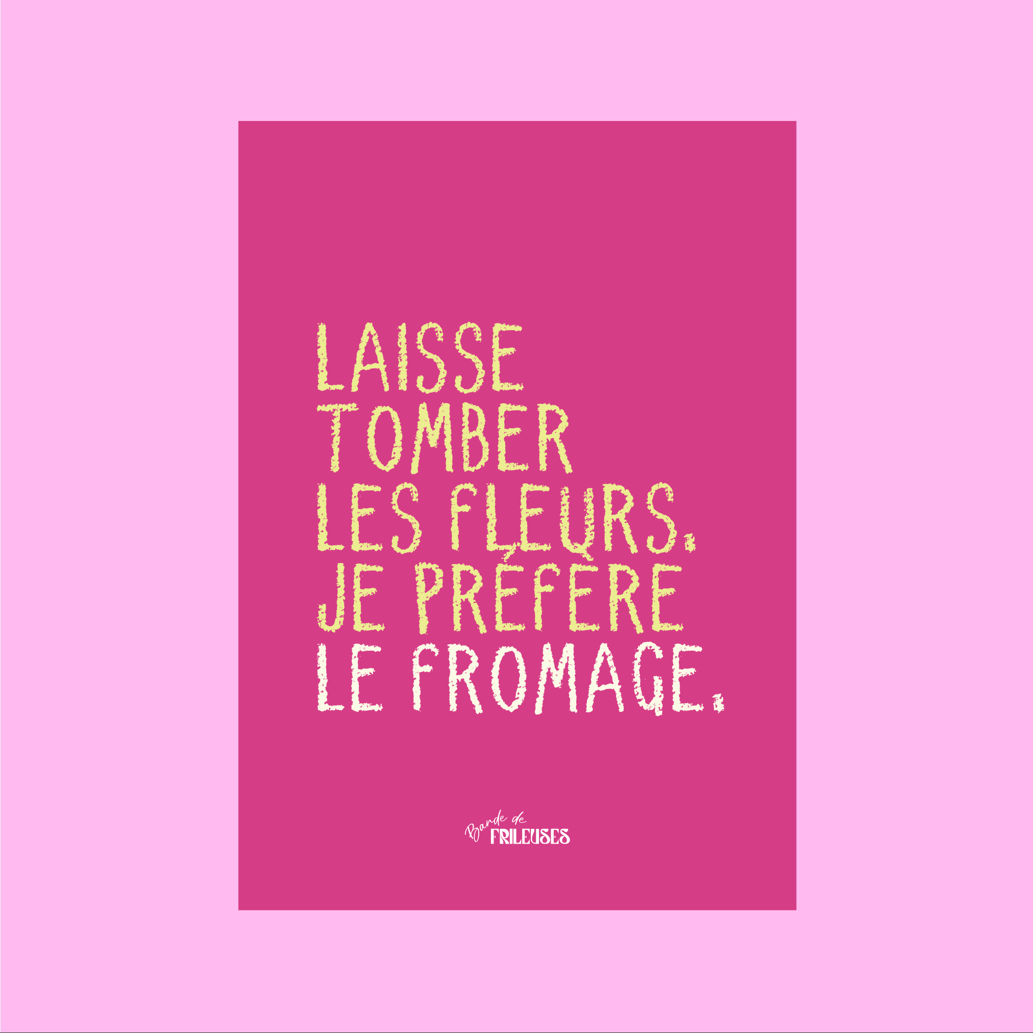 AFFICHE - LAISSE TOMBER LES FLEURS