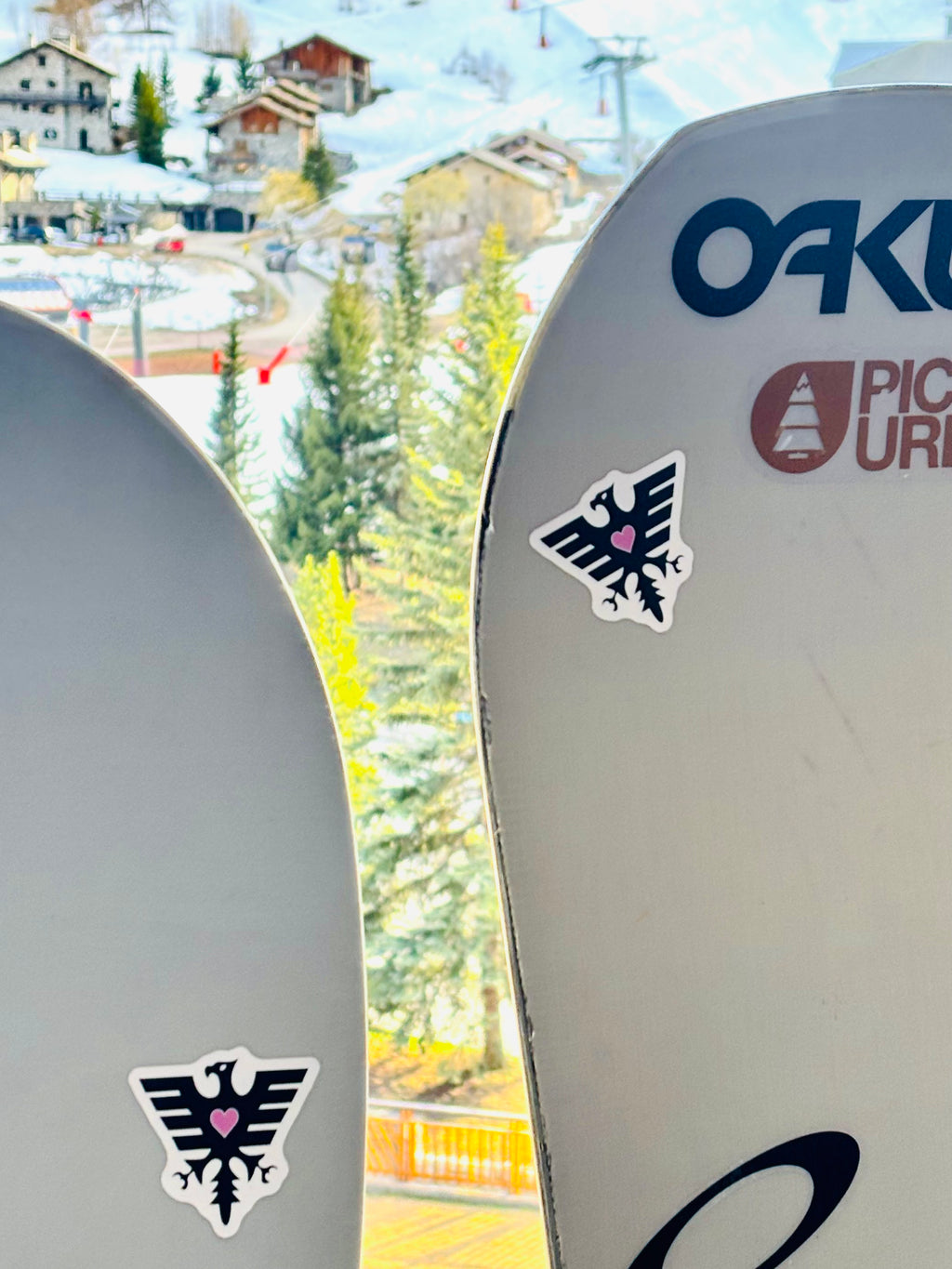 STICKERS - AIGLE DE VAL D'ISÈRE NOIR