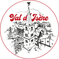 STICKERS - VILLAGE DE VAL D'ISÈRE BLANC