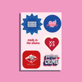FEUILLE STICKERS - BISOUS DE LA MONTAGNE