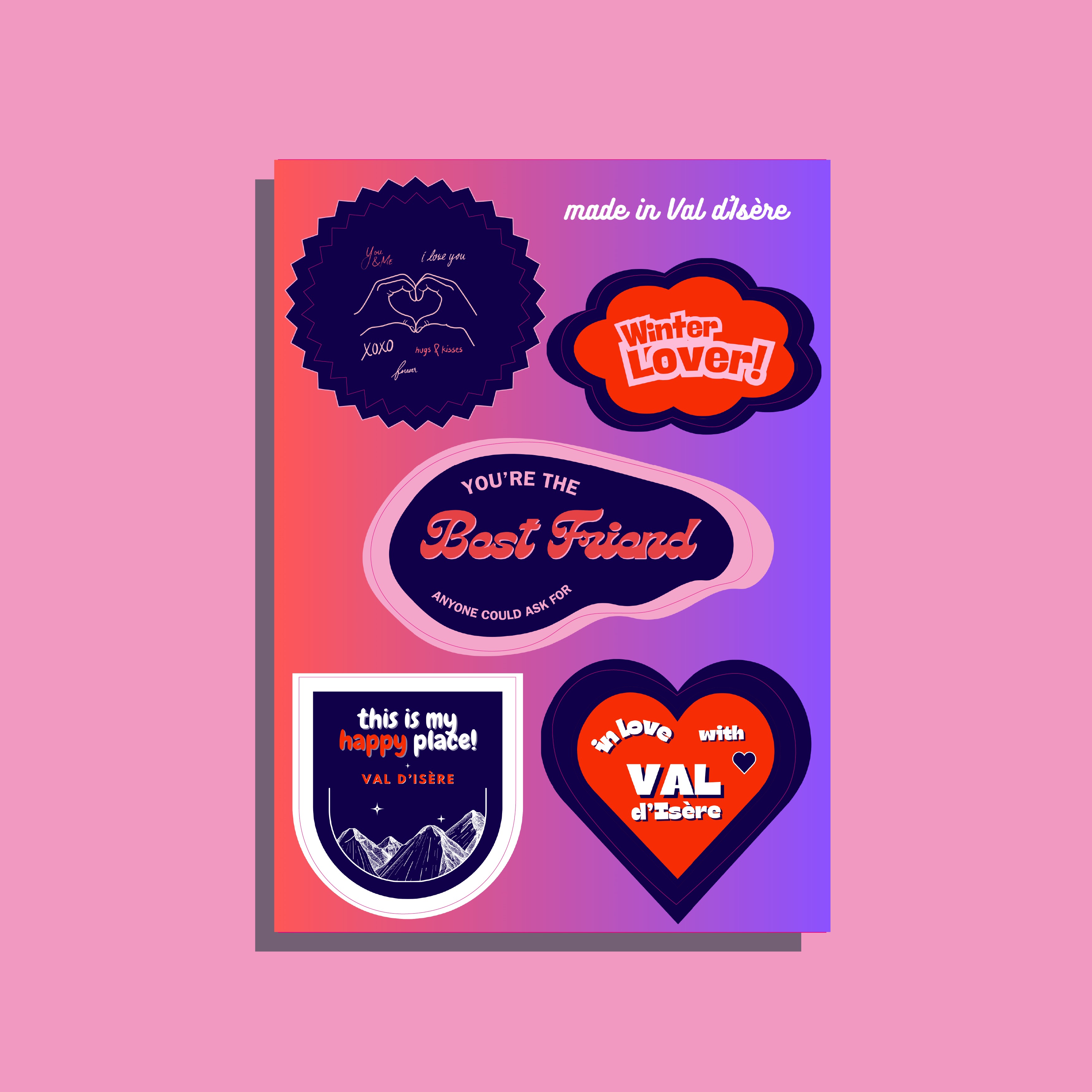 FEUILLE STICKERS - BFF MONTAGNARDES