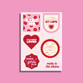FEUILLE STICKERS - KISS ME EN ALTITUDE