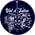 STICKERS - VILLAGE DE VAL D'ISÈRE BLEU